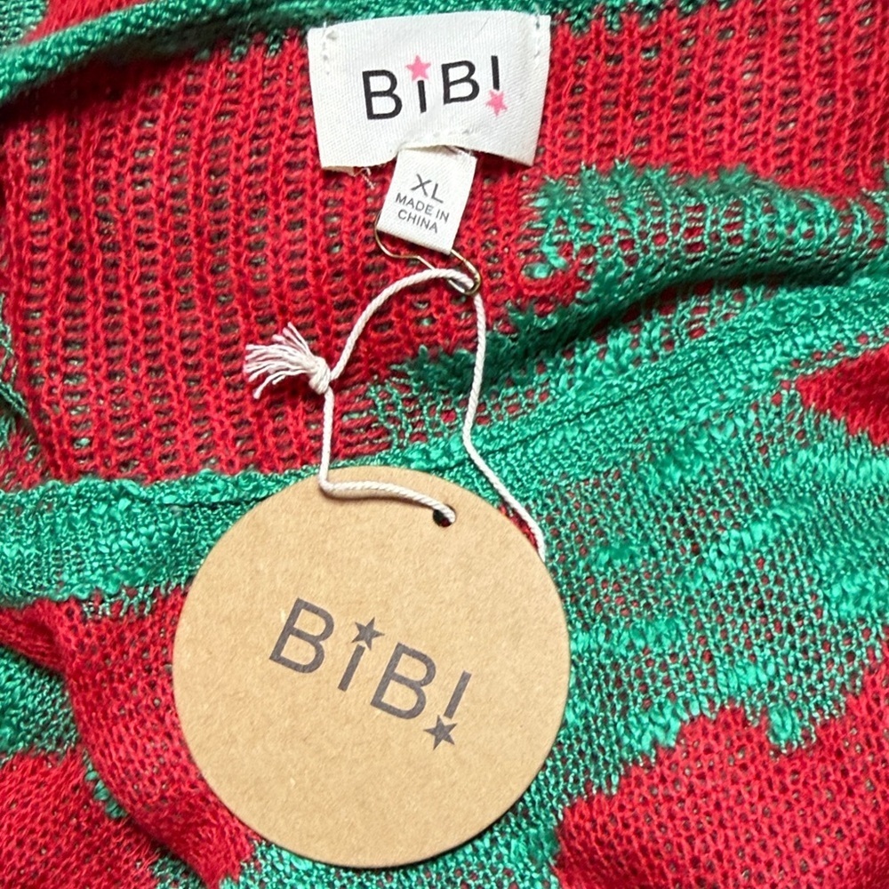 BiBi Women's Floral Knit Sweater - Size XL - Picture 3 of 5